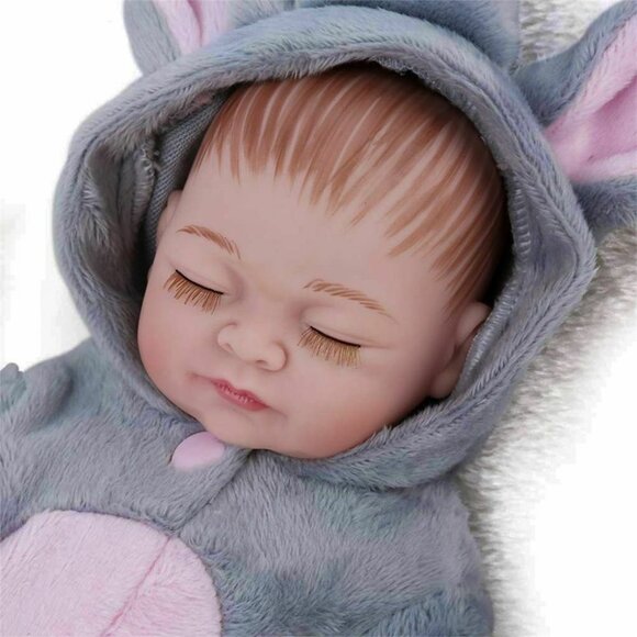 Realistic Newborn Reborn Baby Dolls Lifelike Full Body Vinyl Silicone Girl Doll - Picture 5 of 5